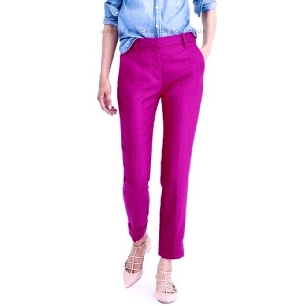 NWOT LOFT Marisa Wool Blend Cuffed Ankle Pants Trousers Office Work Wear New